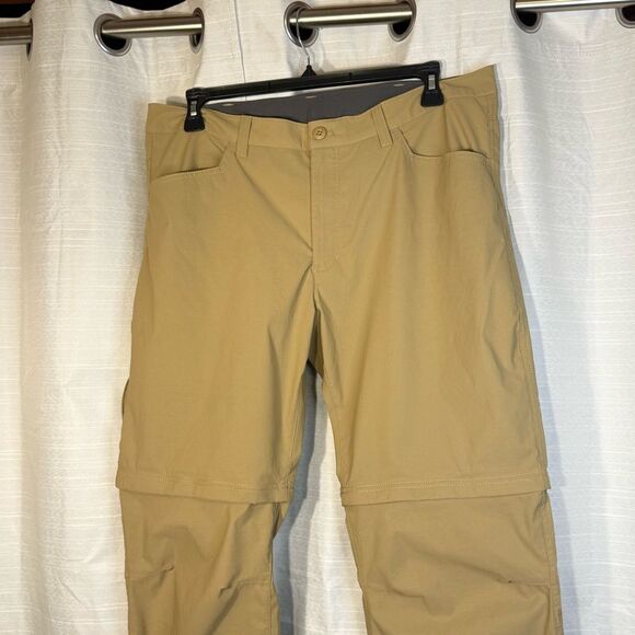 Eddie Bauer 40 x34  Tan Cargo Pants Convertible Outdoor - Picture 2 of 9